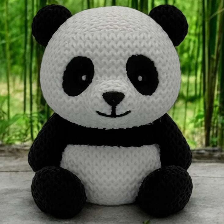 Cute Knitted Panda - 3D Printing